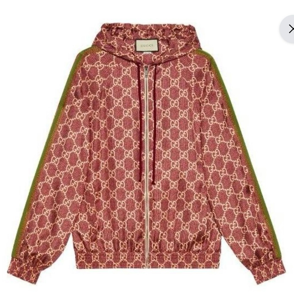 Gucci (WMNS) GG Supreme
Print Silk Jacket 'Sweet Berries
Rose'